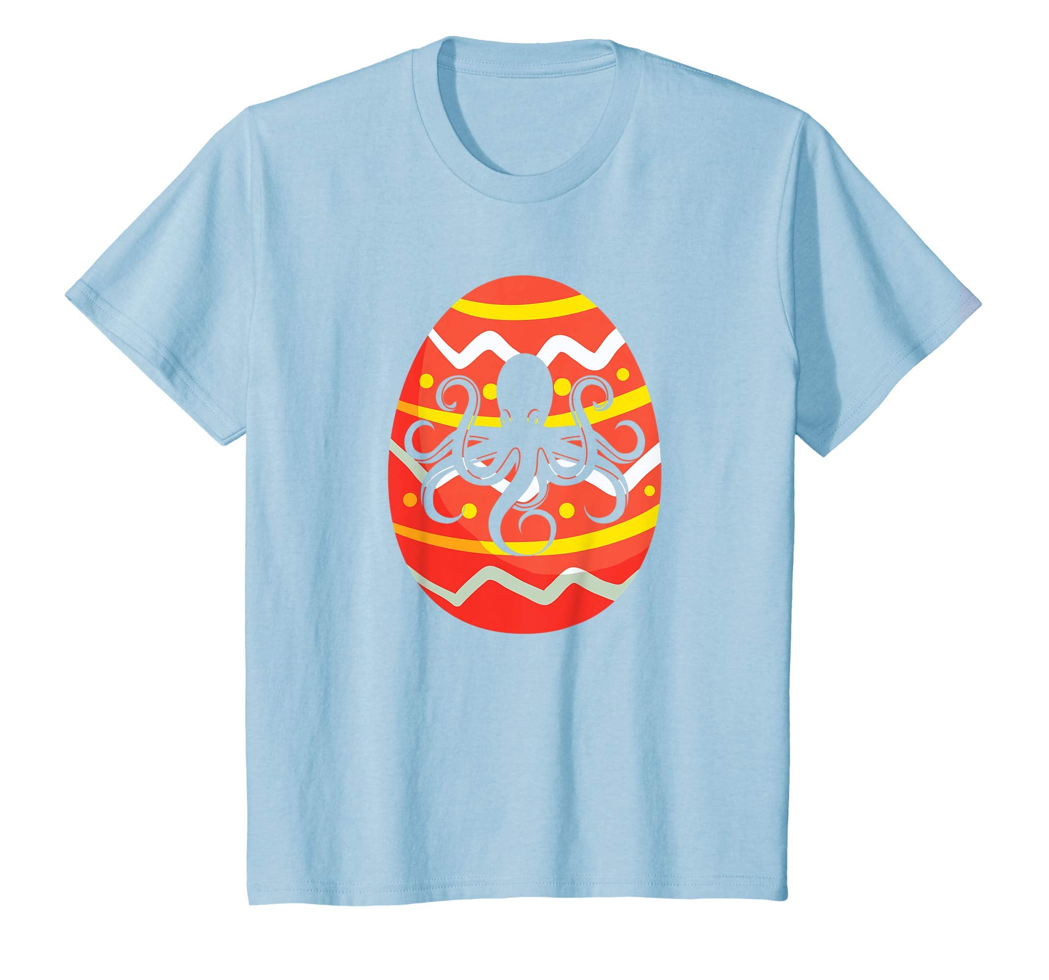 Funny Octopus Easter Eggs T-Shirt Gifts for Kids Boys Girls