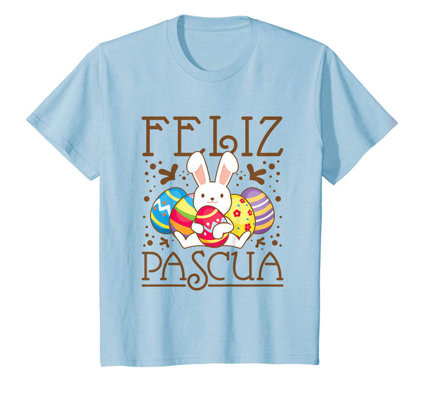 Spanish Easter T Shirt Feliz Pascua Kids Bunny Eggs
