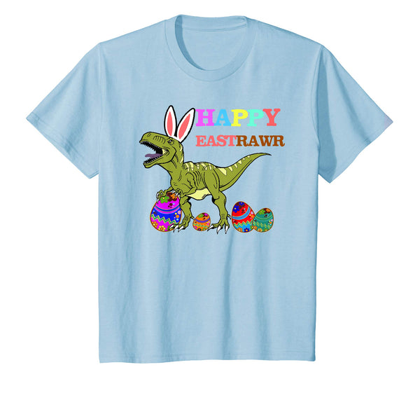 T Rex Dinosaur Easter Bunny Egg Hunter Shirt Kids