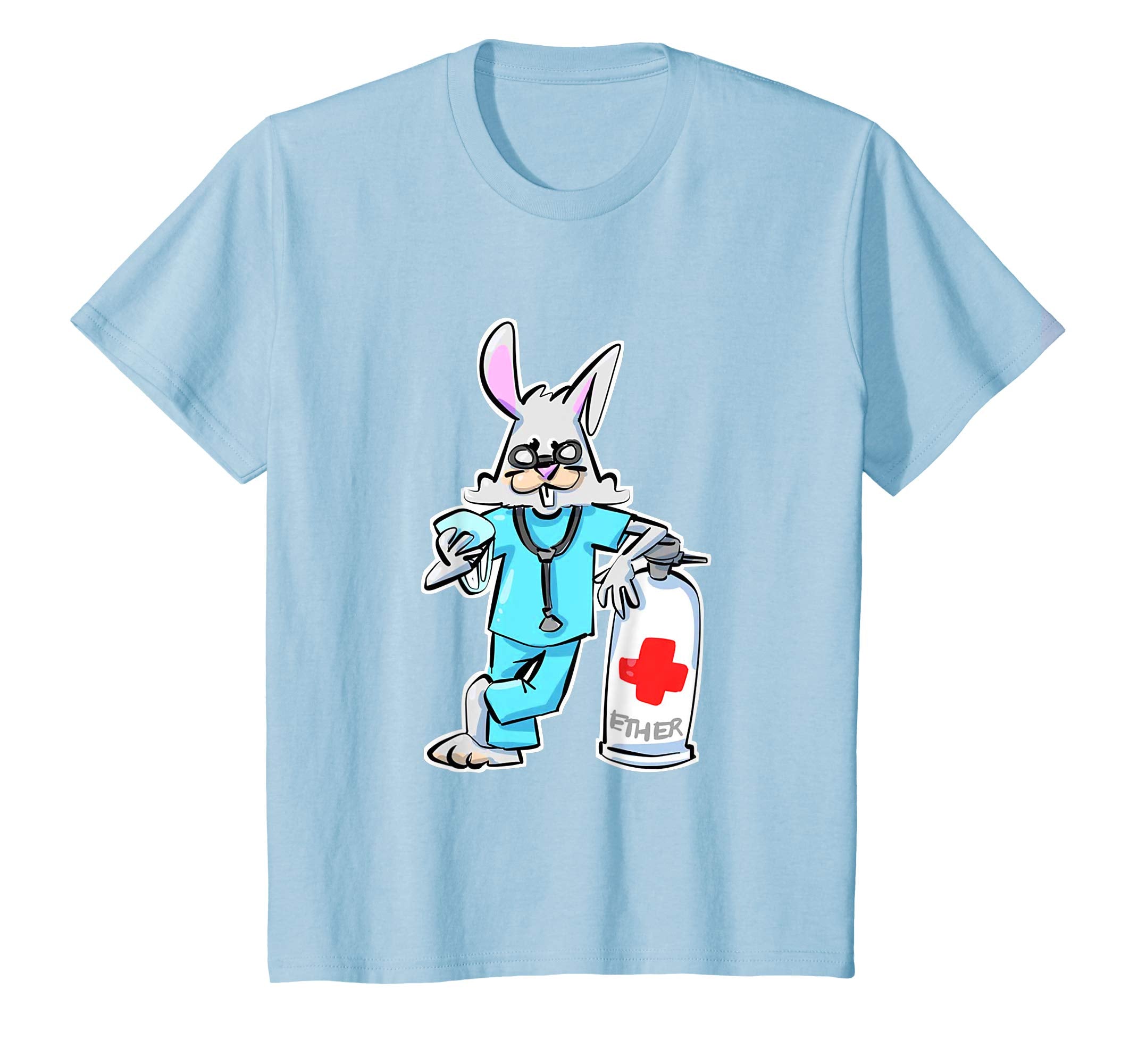 Anesthesia Ether Bunny Funny Easter Medical T-shirt