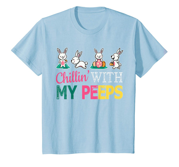 Bunny Rabbit Play Easter Eggs Chillin' With My Peeps Shirt
