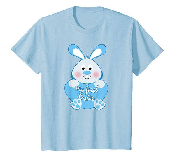 Kids MY FIRST EASTER T-shirt with Blue Easter Rabbit