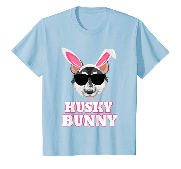 Cool Glasses Huskys Bunny Rabbit Dog Happy Easter Shirt