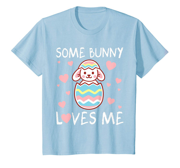 Pink Hearts Some Bunny Loves Me Happy Easter Day Shirt