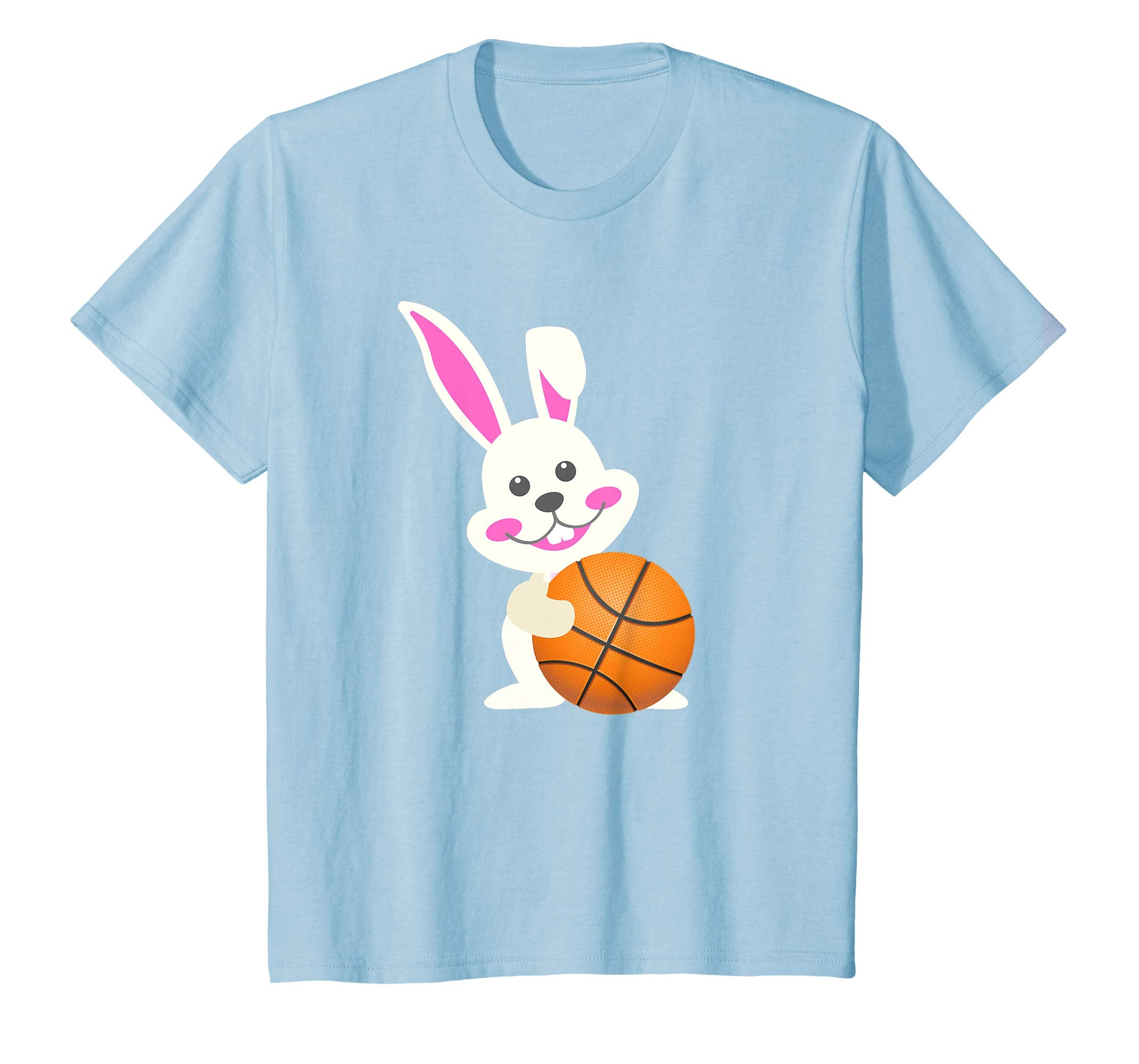 Basketball Easter Bunny Egg T-Shirt Funny for Kids Boys