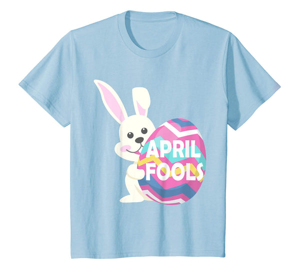 Bunny Rabbit Playing With Big Easter Egg April Fools Shirt