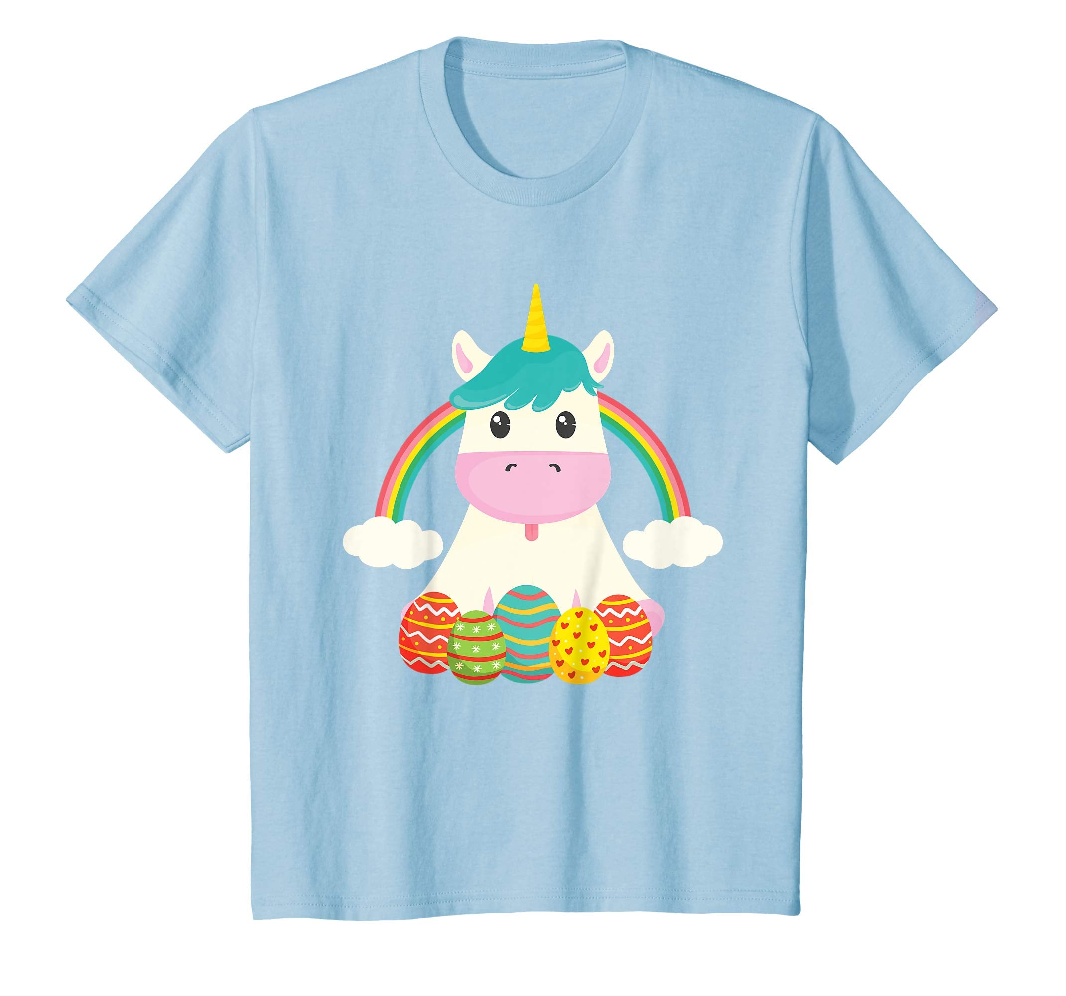Cute Unicorn Easter Eggs T-Shirt Gifts for Kids Boys Girls