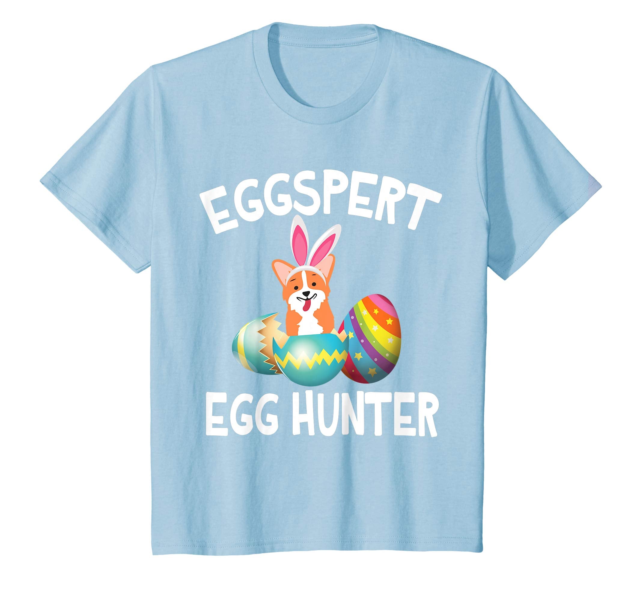 Corgi Bunny Dog Opening Easter Egg Eggspert Egg Hunter Shirt