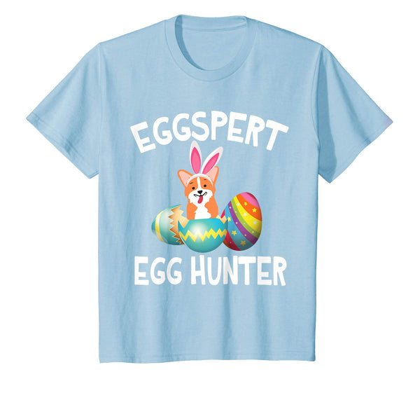 Corgi Bunny Dog Opening Easter Egg Eggspert Egg Hunter Shirt