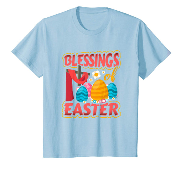 Kids Blessing of Easter Jesus Cross Eggs Spring T-Shirt