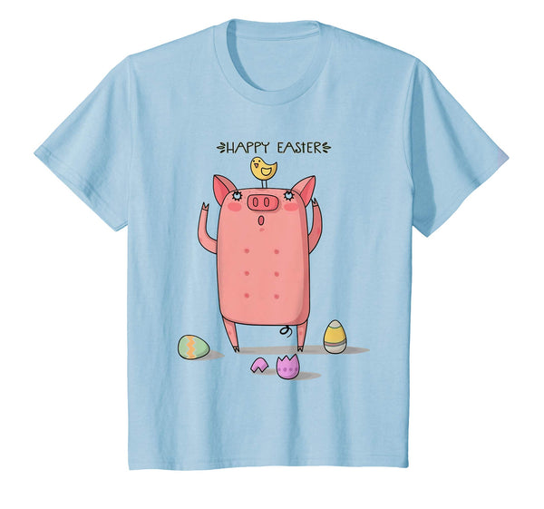 Easter pig with rabbit ears Easter egg T-shirt