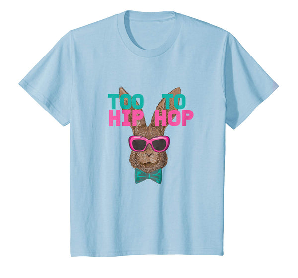 Too Hip To Hop Cool Hispter Easter Bunny with Glasses Shirt