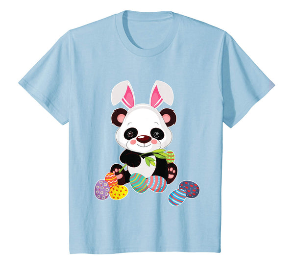 Panda With Bunny Rabbit Hat Easter Eggs Happy Day Shirt