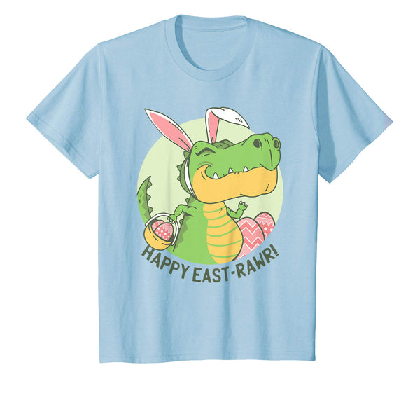 Happy Eastrawr T Rex Bunny Egg Easter Dinosaur T Shirt Kids