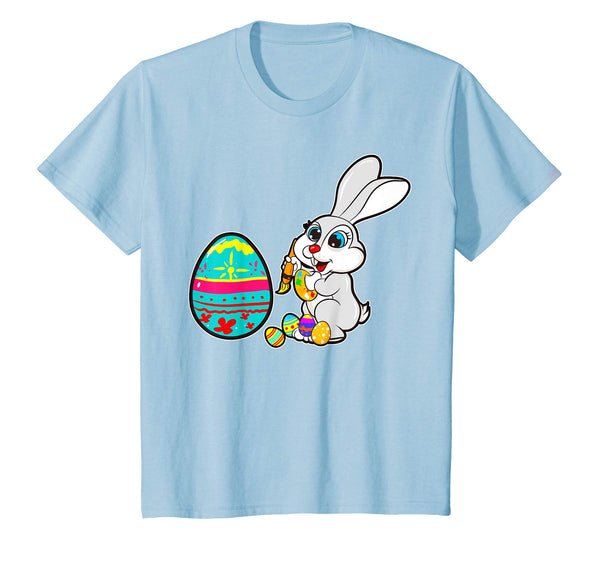 Cute Easter Bunny Shirt Painting Eggs Kids School Egg Hunt