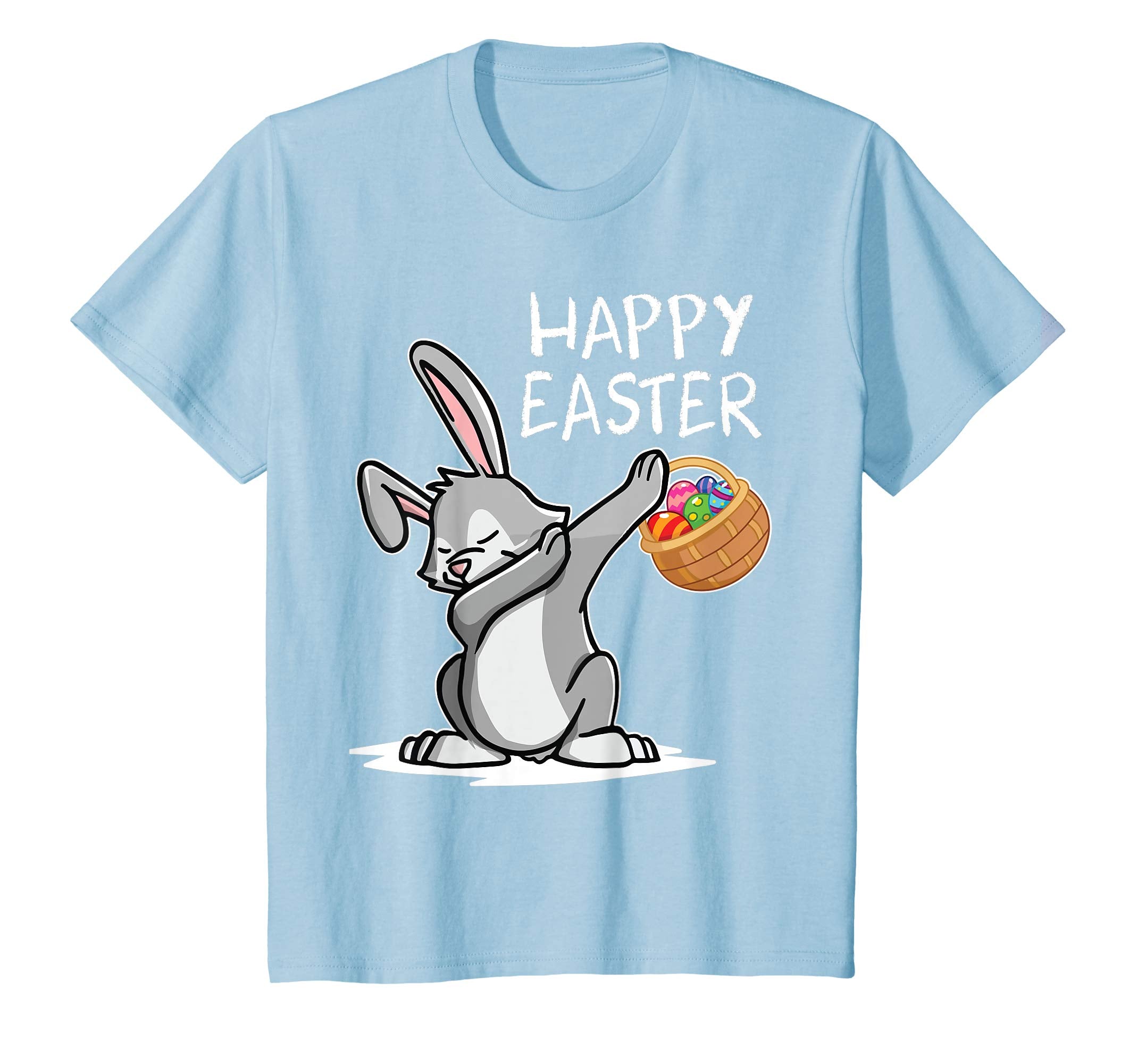 Rabbit Dabbing Dancing With Easter Eggs Shirt Happy Easter