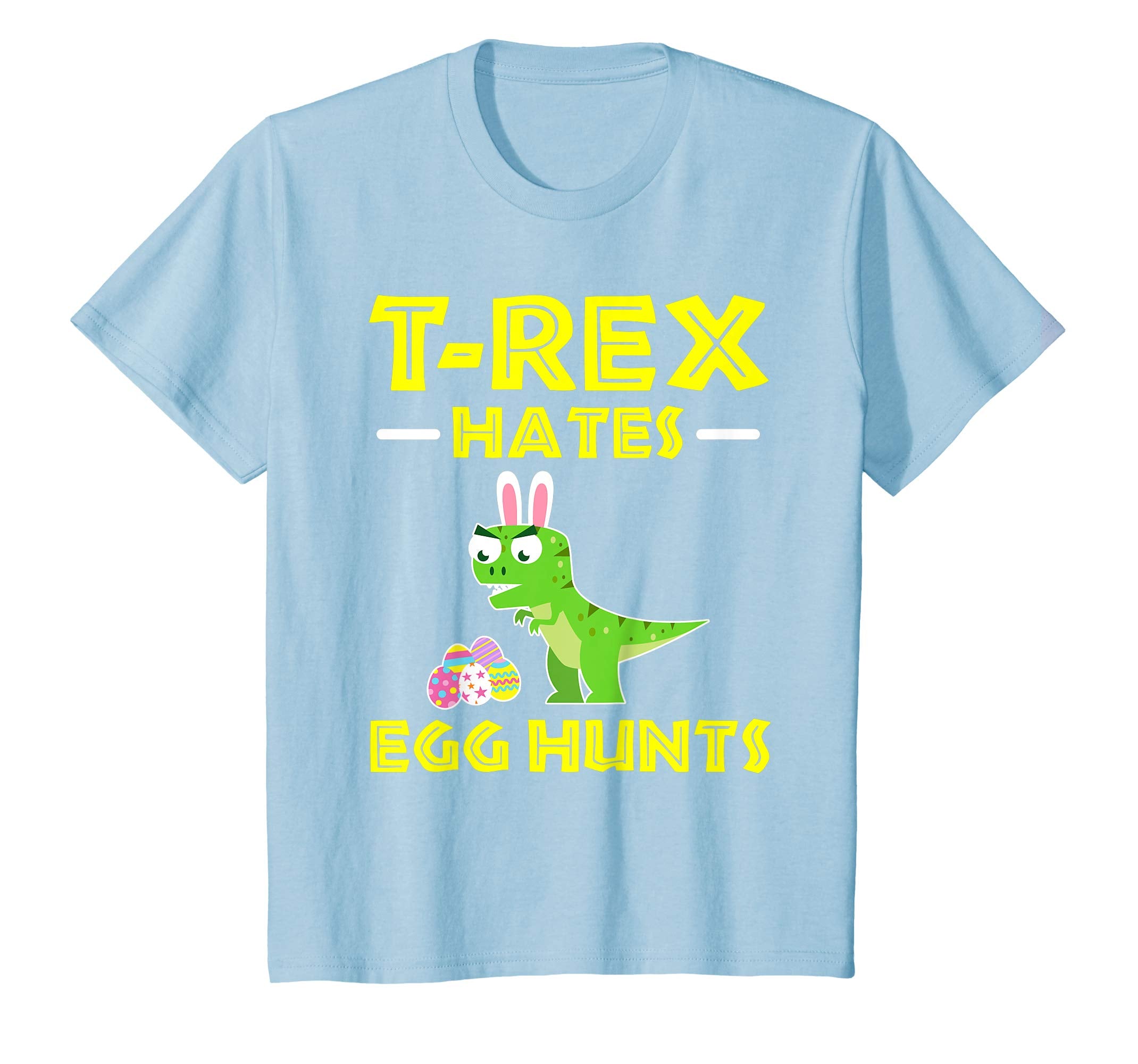 Rex Hates Egg Hunts Easter T shirt Gifts for Men Women Kids