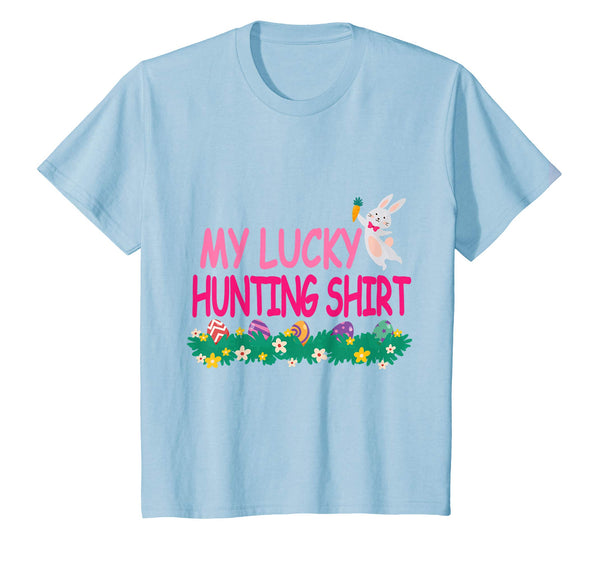 Bunny Rabbit And Carrot Easter Eggs My Lucky Hunting Shirt