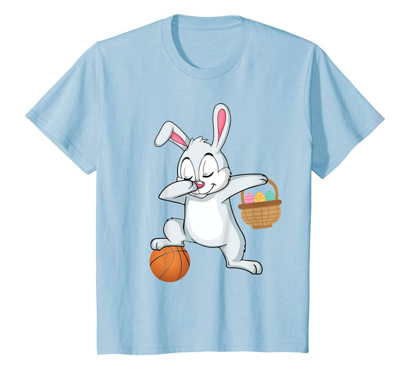 Bunny Rabbit &amp; Easter Eggs Dabbing Playing Basketball Shirt