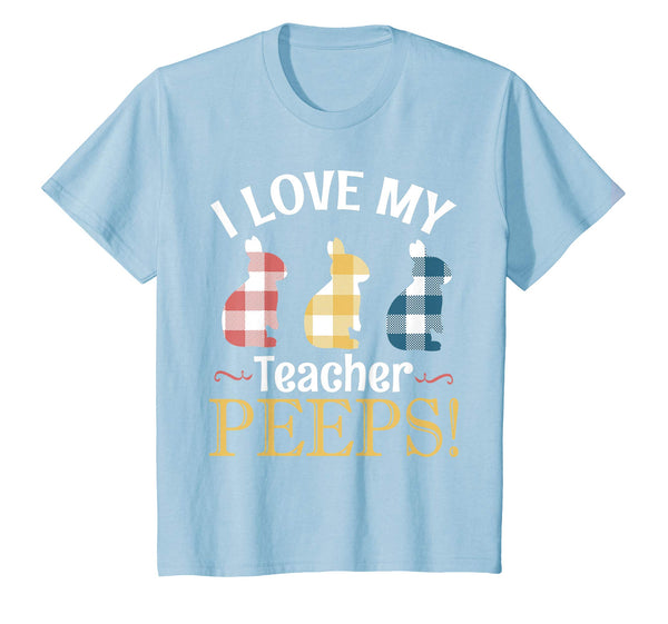 I Love My Teacher Peeps Bunnies Vintage Retro Easter Shirt