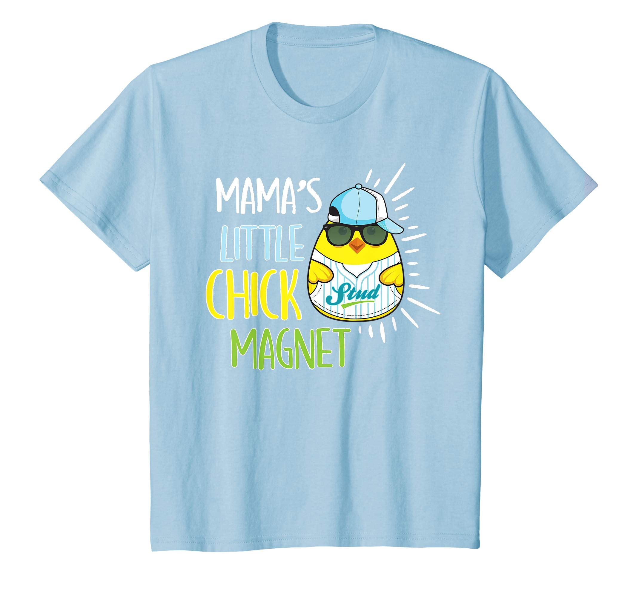 Mama's Little Chick Magnet Easter Shirt Boys Baseball Tee