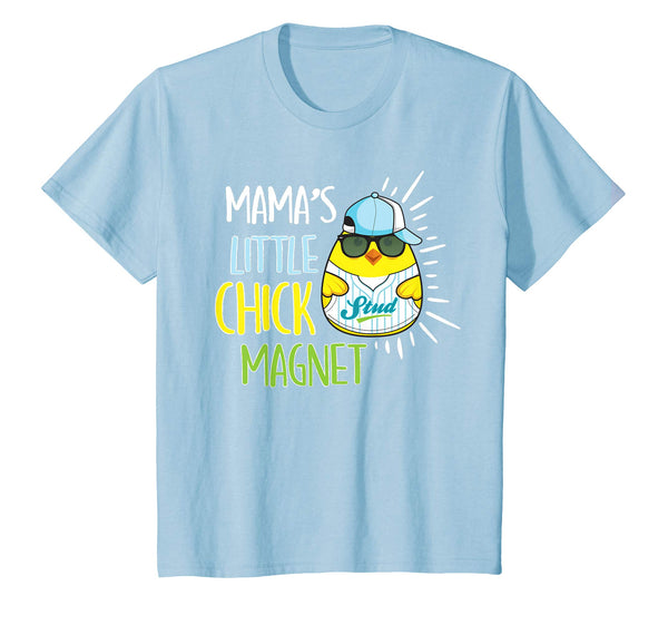 Mama's Little Chick Magnet Easter Shirt Boys Baseball Tee