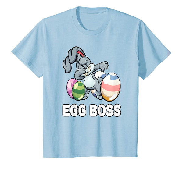 Egg Boss Easter Shirt For Kids Boys Dabbing Easter Bunny