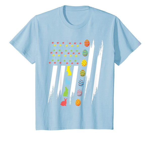 Bunnies &amp; Easter Eggs In US Flag Happy Easter Vintage Shirt