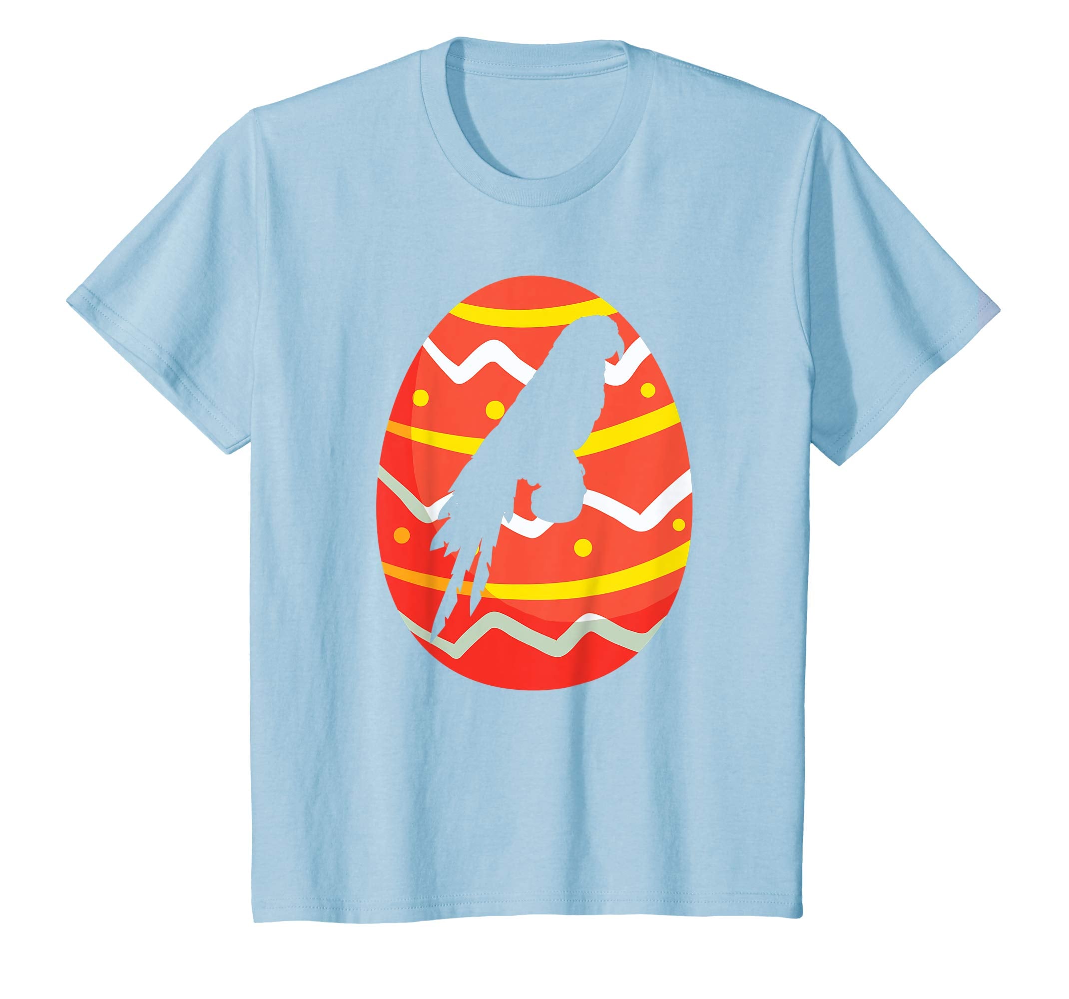 Happy Parrot Easter Bunny Egg T-Shirt for Kids Boys Girls