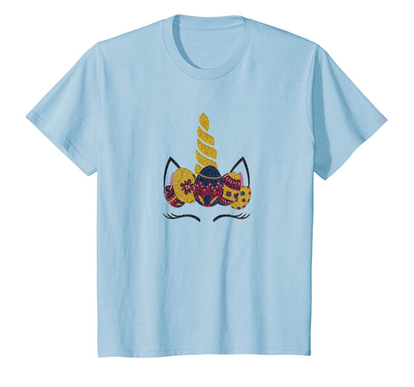Unicorn Bunny Face Rabbit Eggs Easter Day Kids Gift Shirt