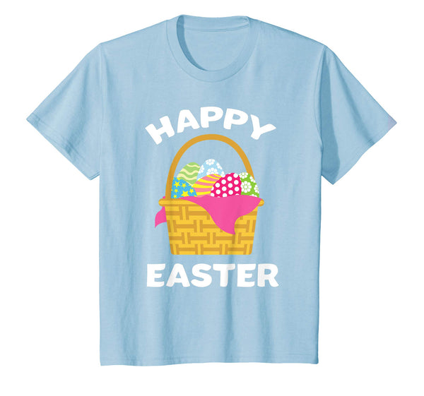 Happy Easter Colorful Egg Basket Gift T-Shirt