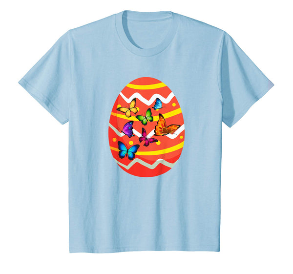 Funny Butterflies Easter Egg Shirt Gifts for Kids Boys Girls