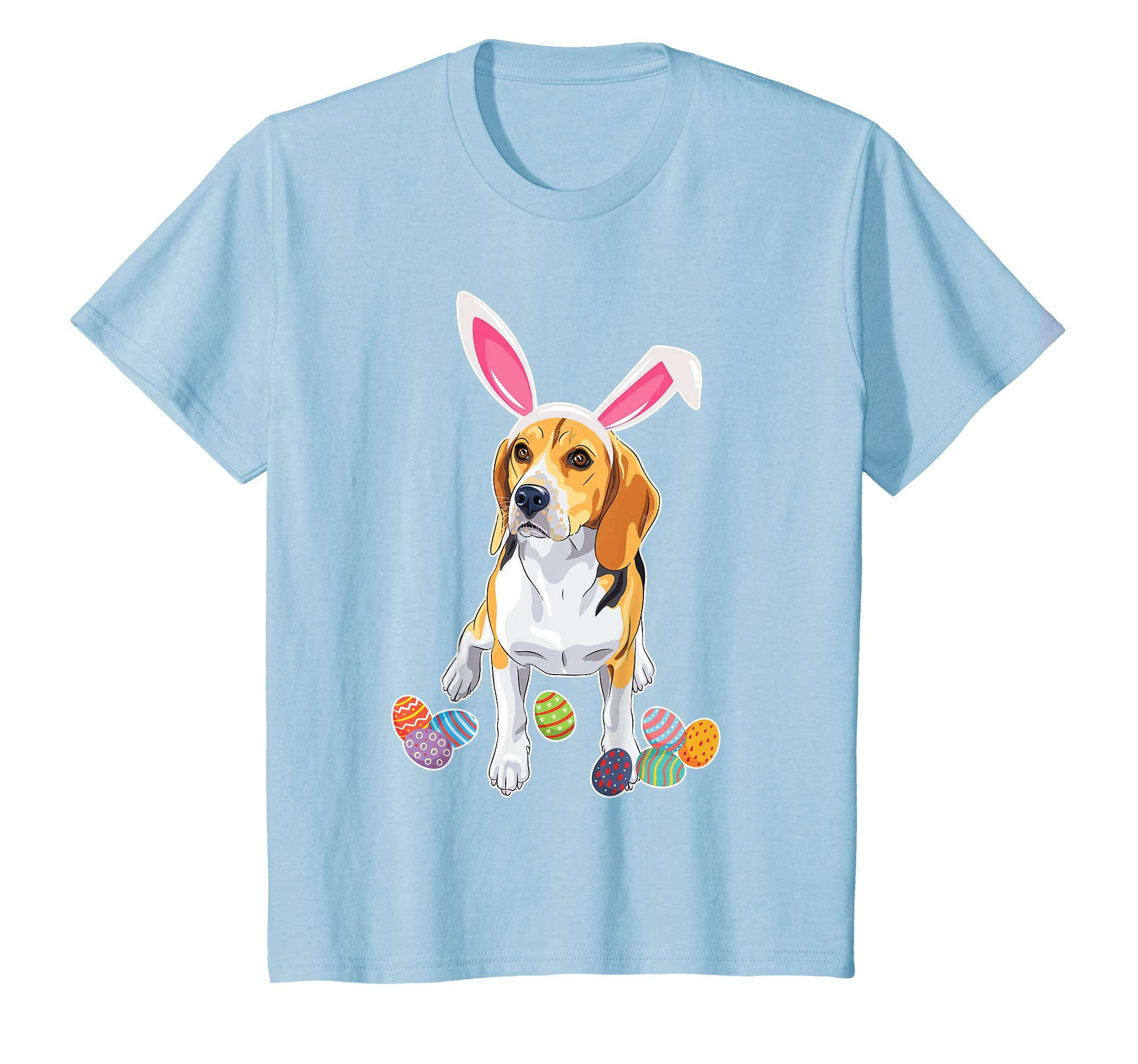 Beagle Dog With Bunny Rabbit Hat Easter Eggs Happy Day Shirt