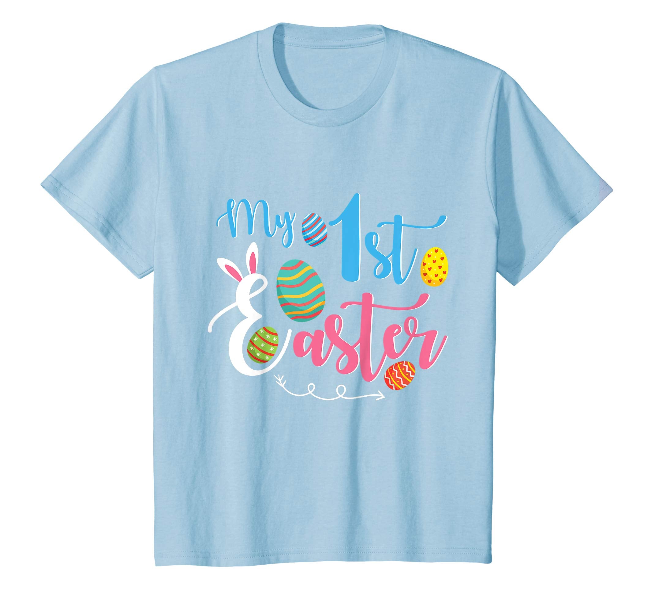 Bunny Rabbit Face & Easter Egg My 1st Easter Happy Day Shirt