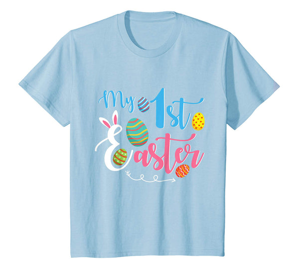 Bunny Rabbit Face &amp; Easter Egg My 1st Easter Happy Day Shirt