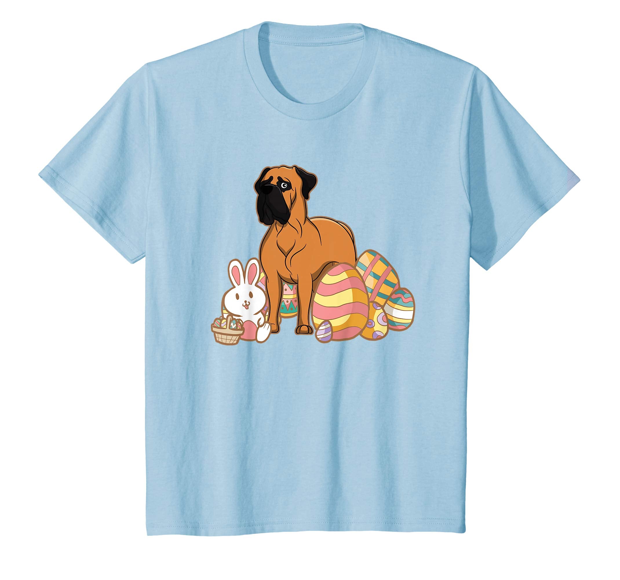 Easter Bullmastiff Dog T-Shirt Gift