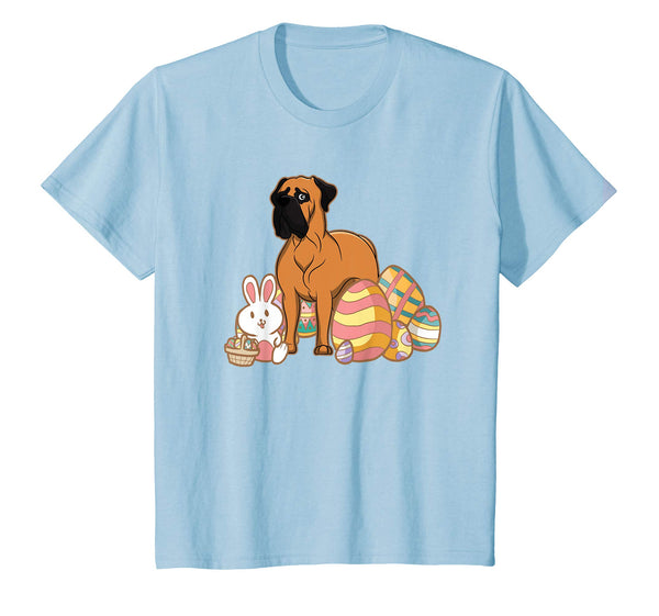 Easter Bullmastiff Dog T-Shirt Gift