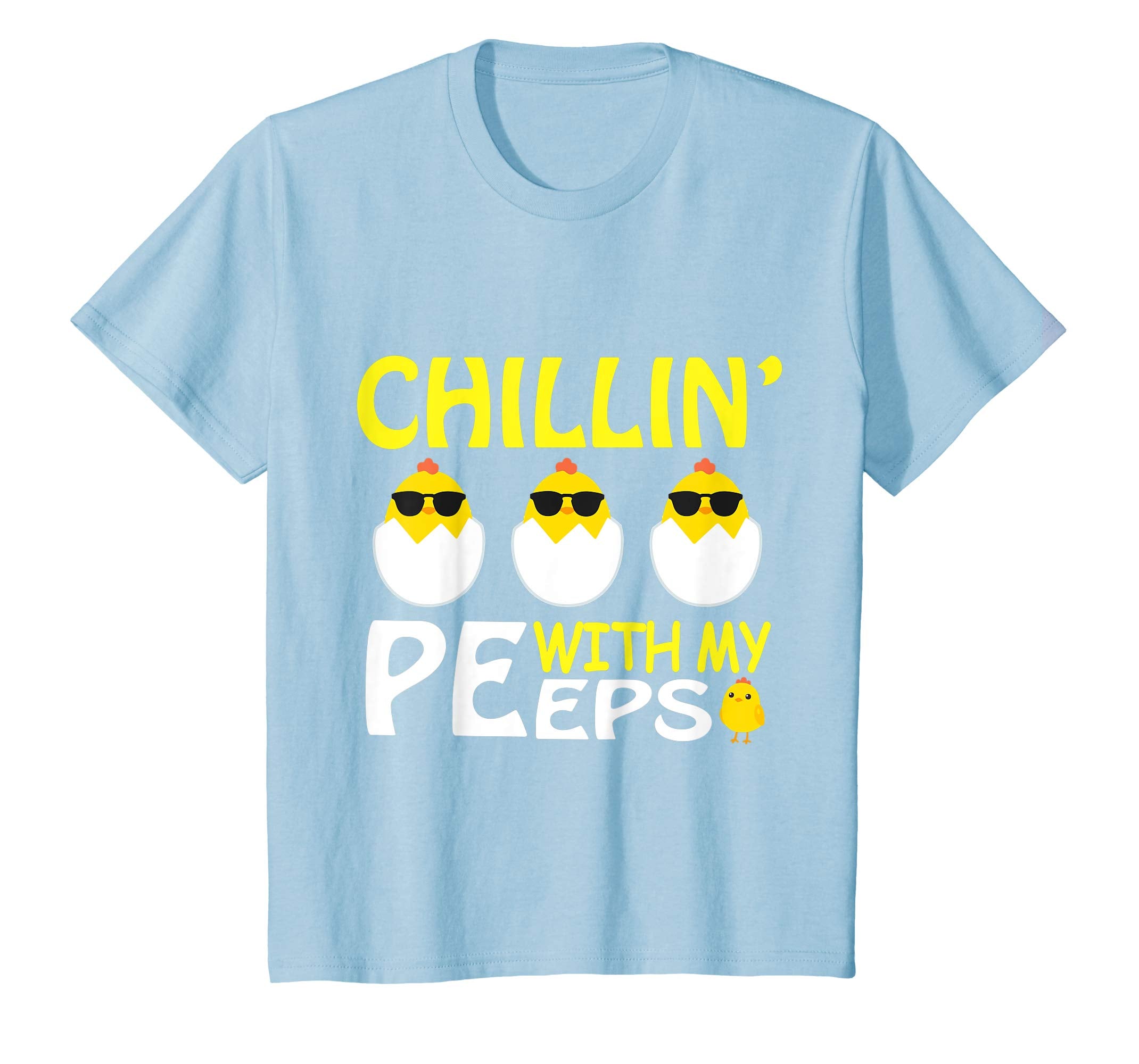 Cool Chicks Chillin' With My Peeps Happy Easter Day Shirt