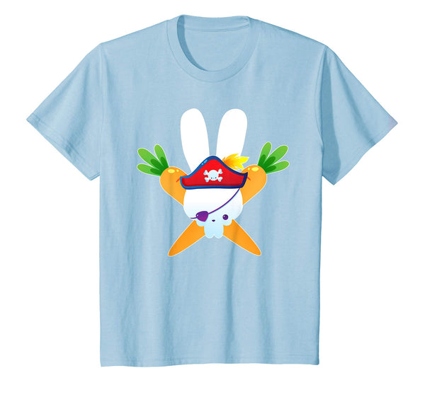 Pirate Rabbit T Shirt Easter Egg Gifts Boys Girls Kids Bunny