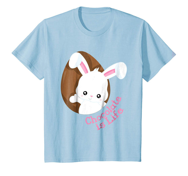 Chocolate Is Life Funny Easter Bunny Candy Egg T-Shirt