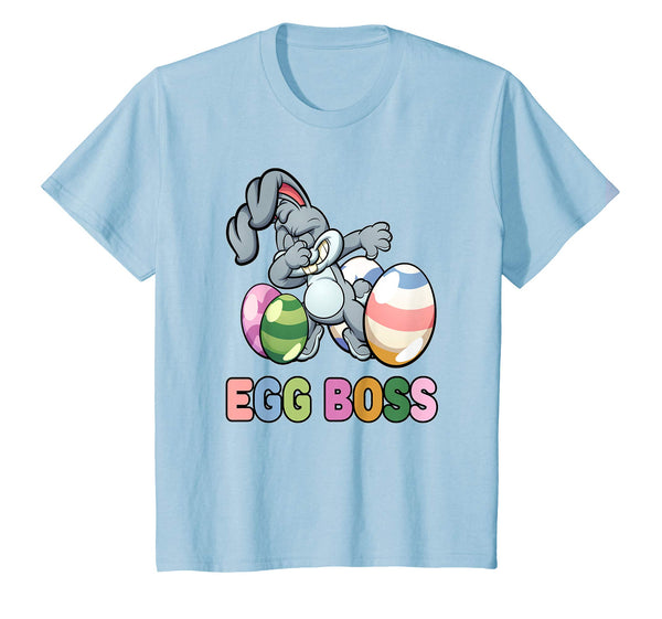 Egg Boss Easter Shirt For Kids Boys Dabbing Easter Bunny