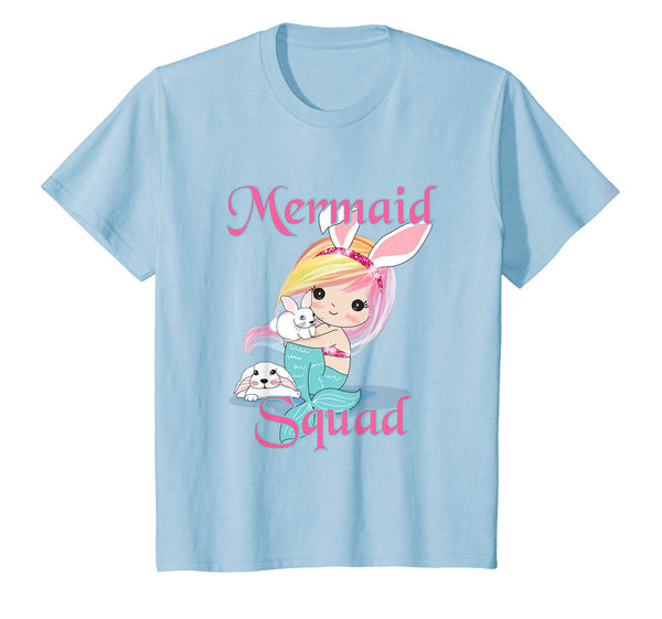 Mermaid Squad Easter Bunny Women Kids T-Shirt