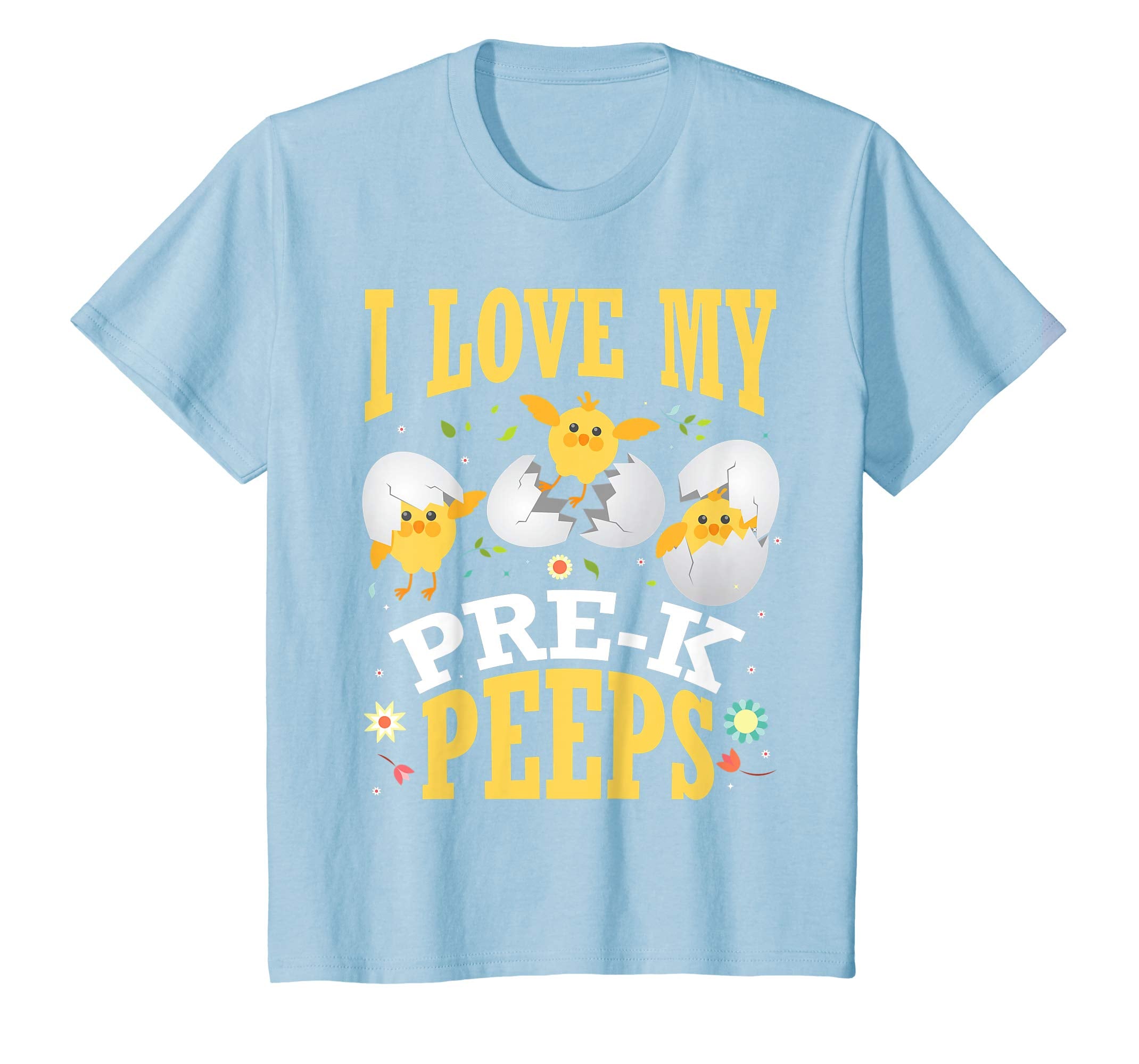 I Love My Pre-k Peeps Chicks Happy Easter Teacher Shirt