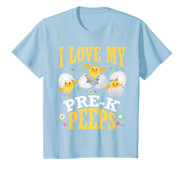 I Love My Pre-k Peeps Chicks Happy Easter Teacher Shirt