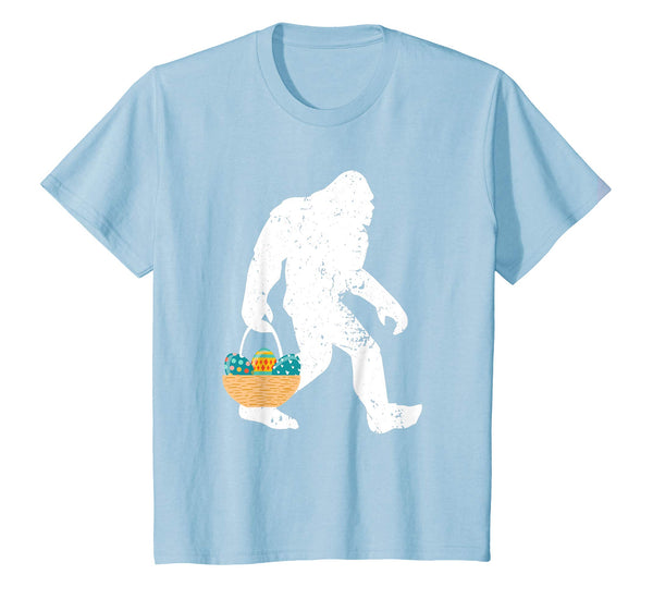 Funny Bigfoot Easter Eggs T-Shirt Gifts for Kids Boys