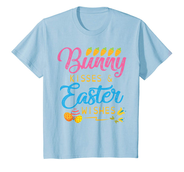 Carrot Easter Eggs Bunny Kisses &amp; Easter Wishes Flower Shirt