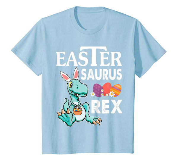 Dinosaur T-rex Bunny And Easter Eggs Shirt Easter Saurus Rex
