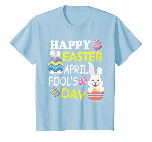 Bunny Face &amp; Easter Eggs Happy Easter April Fool's Day Shirt