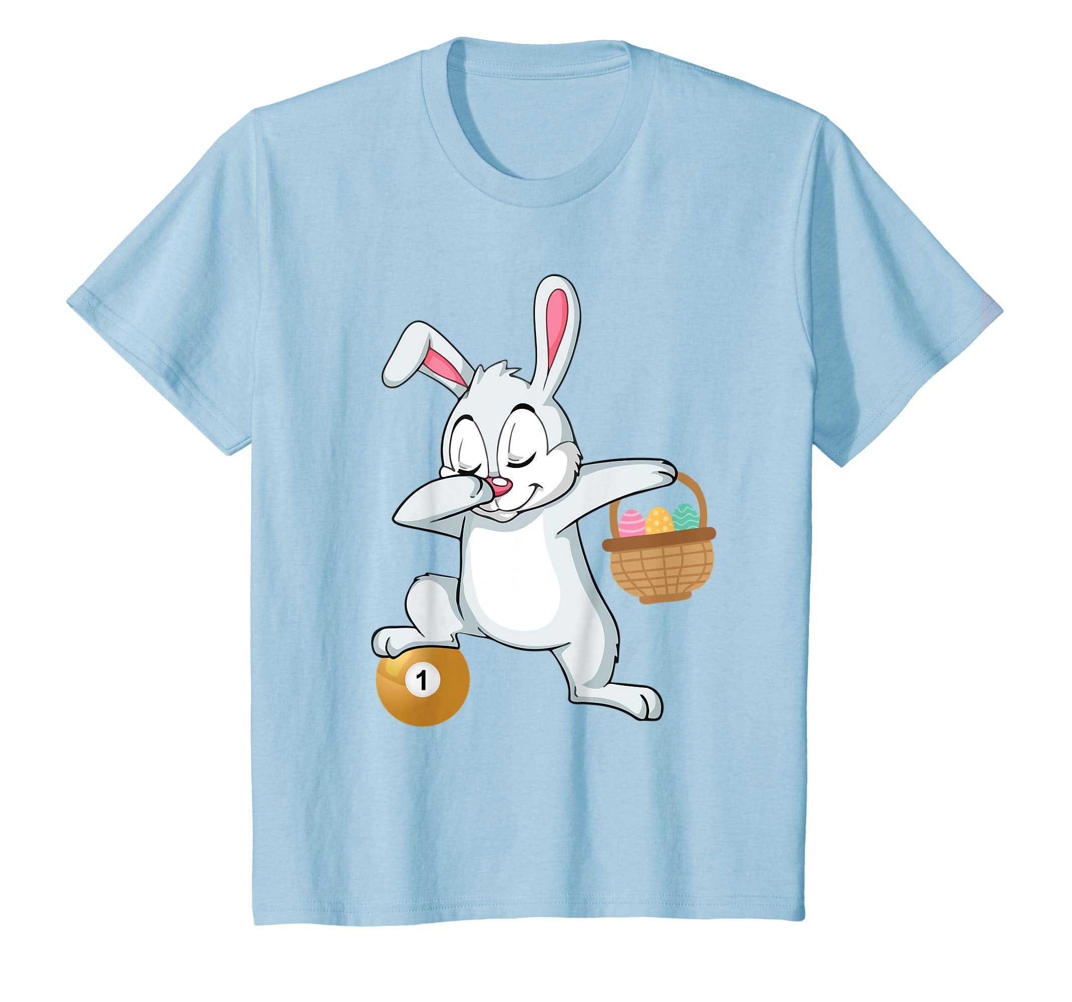 Bunny Rabbit With Easter Eggs Dabbing Playing Pool Shirt