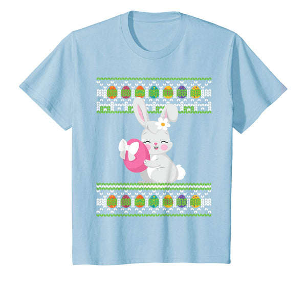 Bunny Rabbit With Big Easter Eggs Ugly Sweater Happy Shirt